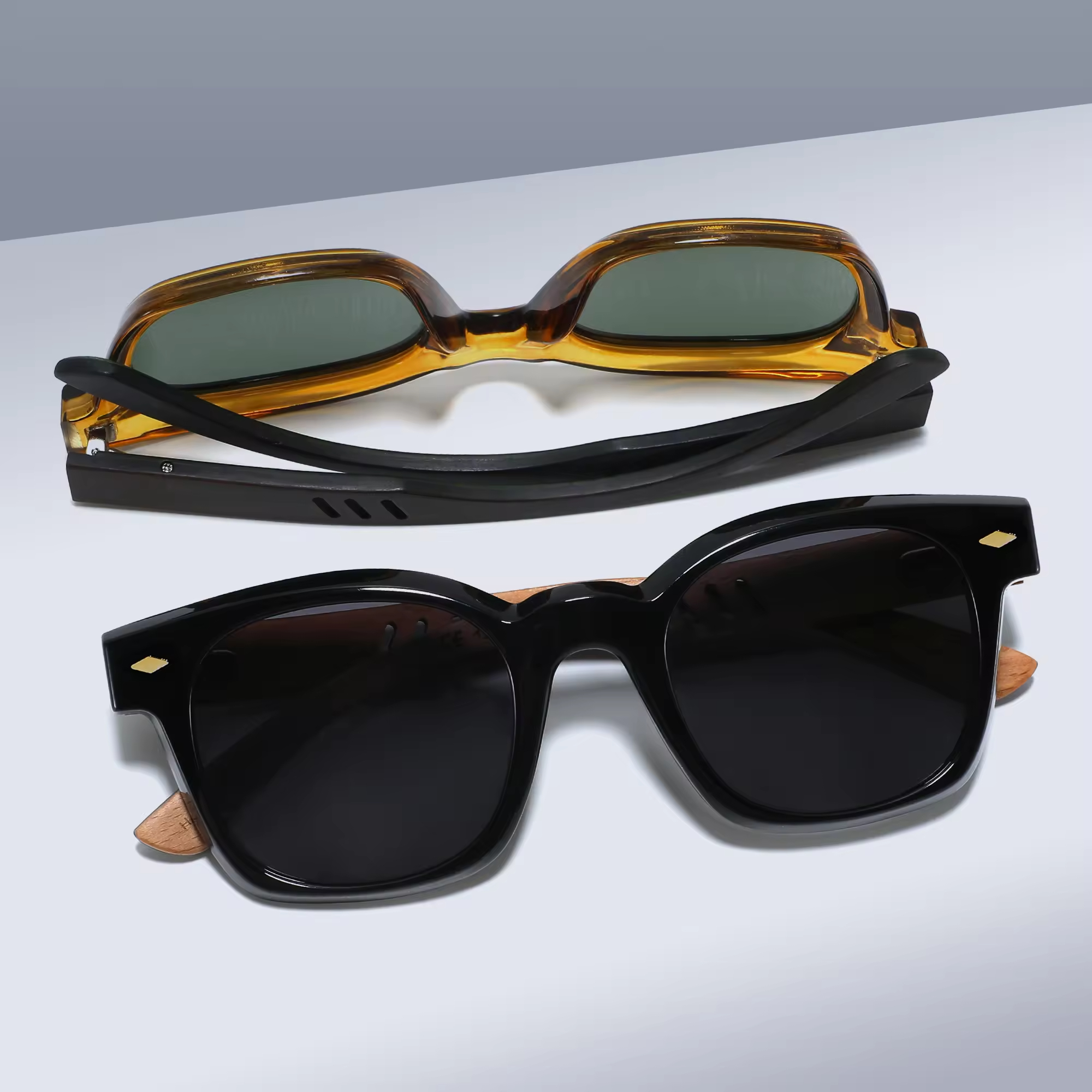 New polarized wooden sunglasses for men outdoor sunglasses bamboo sunglasses.