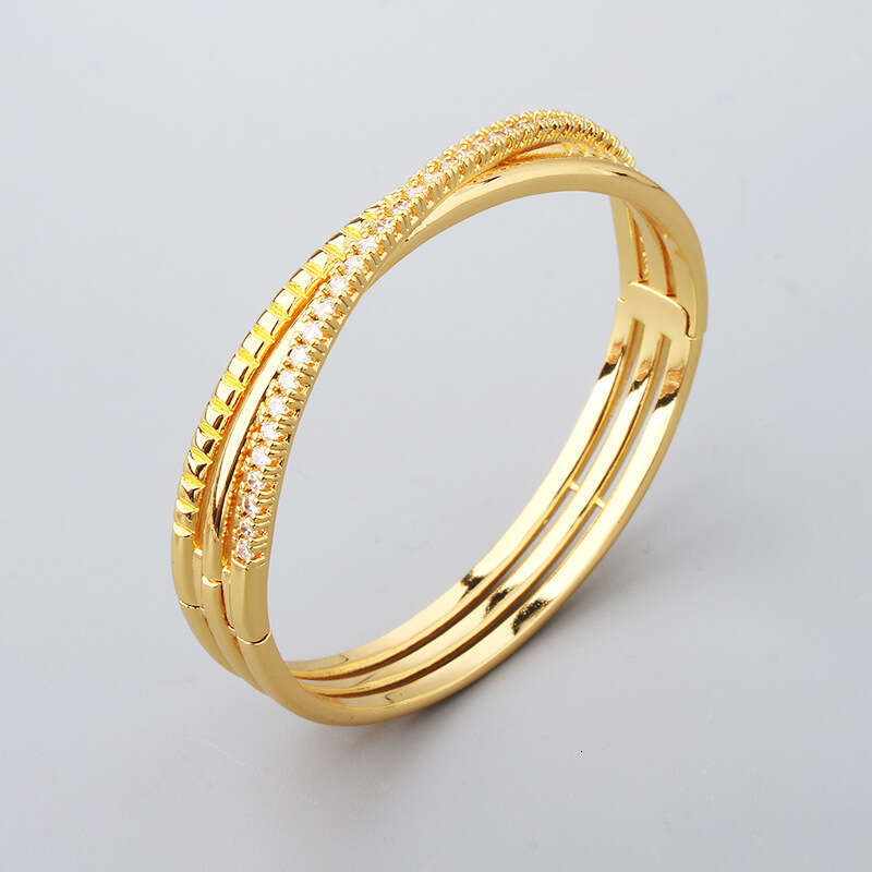 Gear Closed Spring Clasp No. 17 X Letter Bracelet Simple Unisex Jewelry