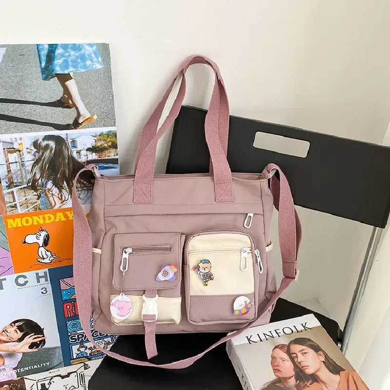 Waterproof Canvas Women Handbags Shoulder Bags Nylon Ladies Tote Messenger Bag Oxford Handbag Cross body Bags for Satchels Y250819