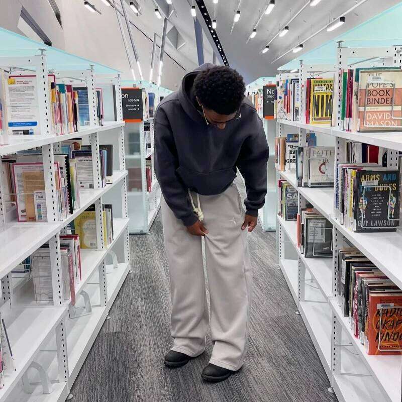 Y2K Men Joggers Gothic Trendy Double Waist Unisex Cotton Sweatpants Hip Hop American Style Retro High Street Casual Track Pants