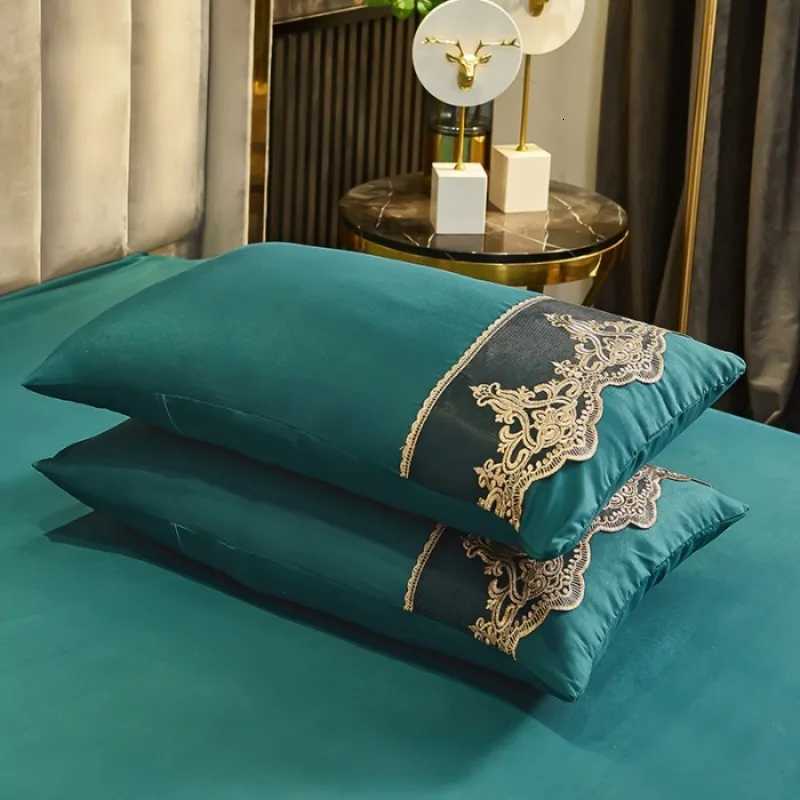 Nordic style bed skirt four piece set Korean version brushed girls heart duvet set bed skirt double home bedding four piece set Y250819