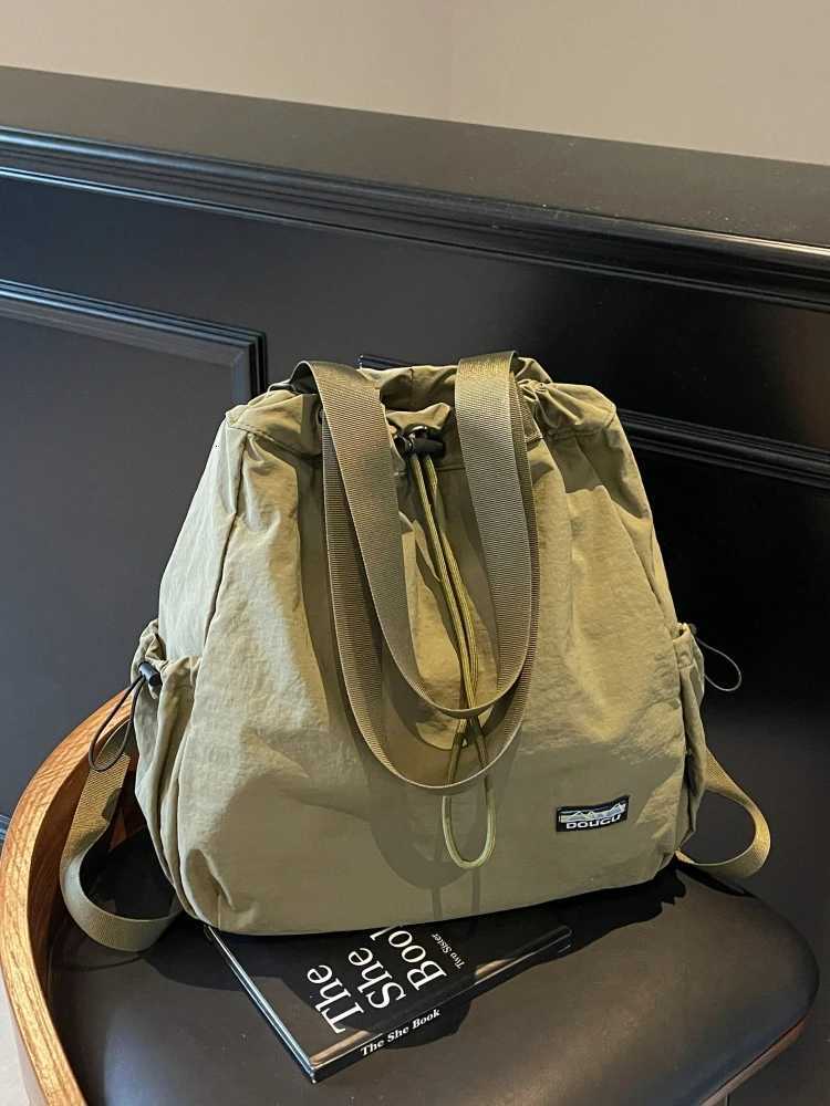 Large Capaci Dstring Womens Bapa 2025 New Outdoor Travel Tote Bag Lazy Sle Soft oulder Strap Buet ape Y250819