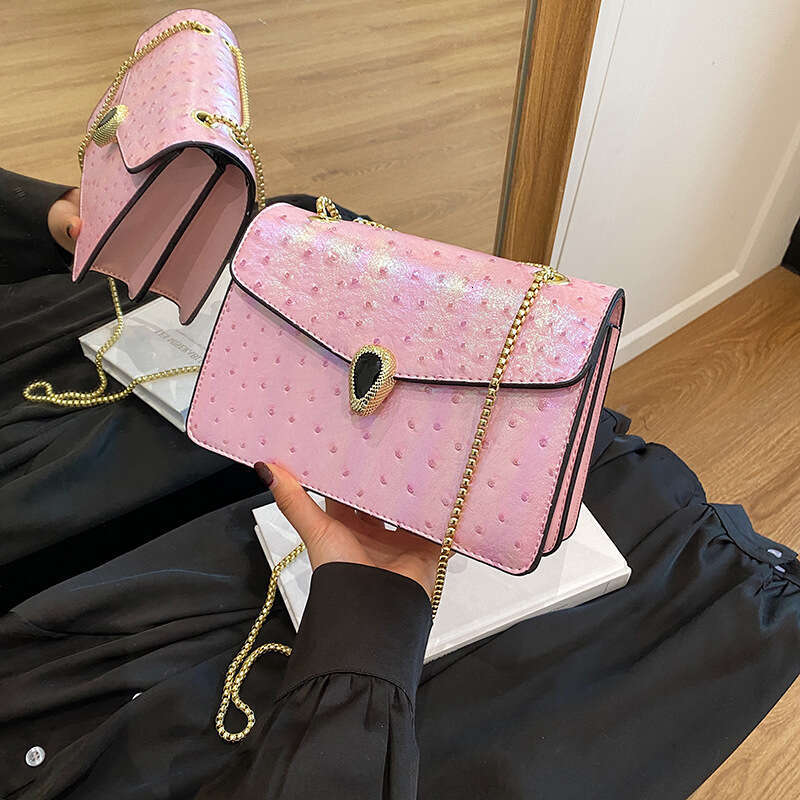 Head Snake Bags Designer for Women Bags 2025 Summer New Fashion Ladies Chain Crossbody Small Square Bag