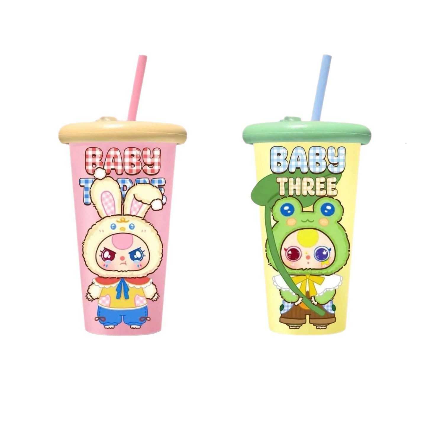 Surprise toy macaron blind box cup decoration gift doll three-year-old blind box plastic cup straw cup stainless steel insulated and heat-retaining cu