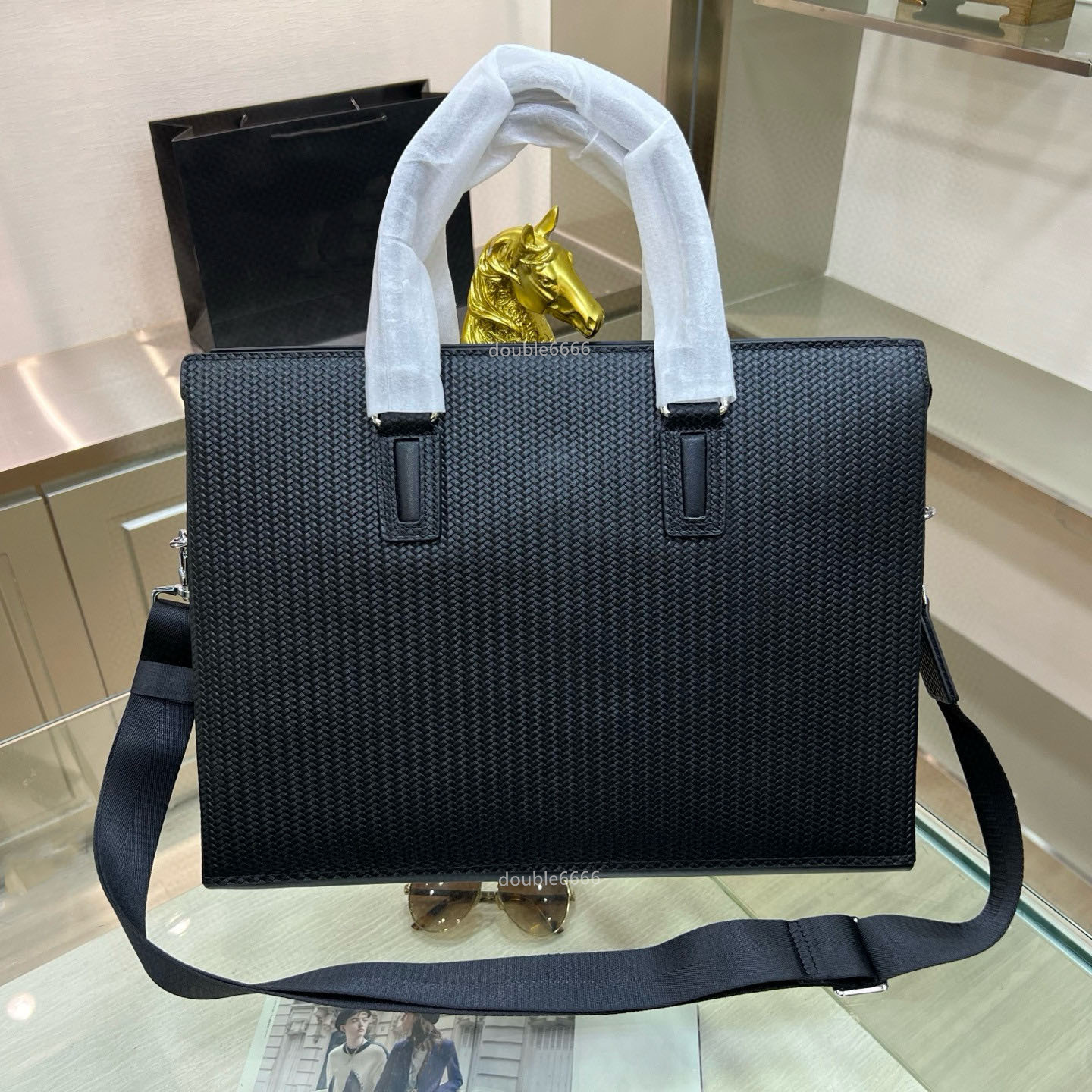 Top Quality Designer Men's Cowhide Briefcase Luxury Leather Women's Computer Bag Fashion Messenger Bag Work Bag Business Travel Bag laptop bag shoulder crossbody bag