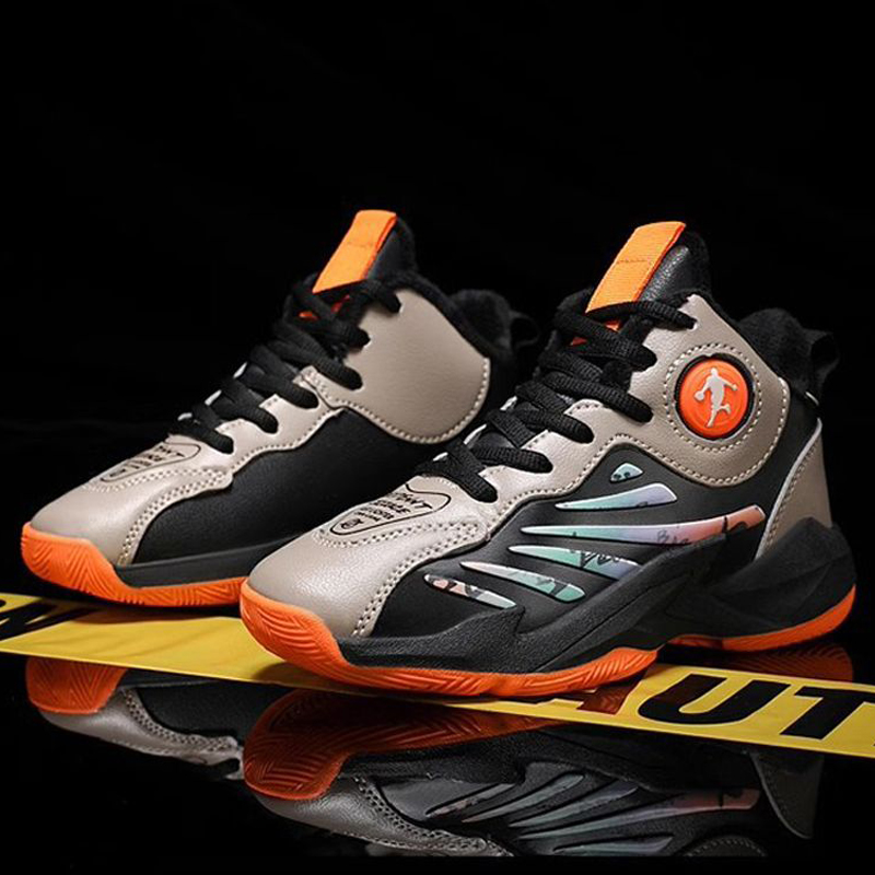 Children Basketball High Top Rubber Non-slip Field Training Sports Walkfashion for Kids Shoes Size 31 - 40 dh1922389