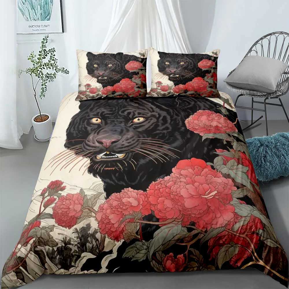 Ukiyo Tree Duvet Cover Set UK Single Double Queen US Twin Full King Size Bed Linen Set Y250819