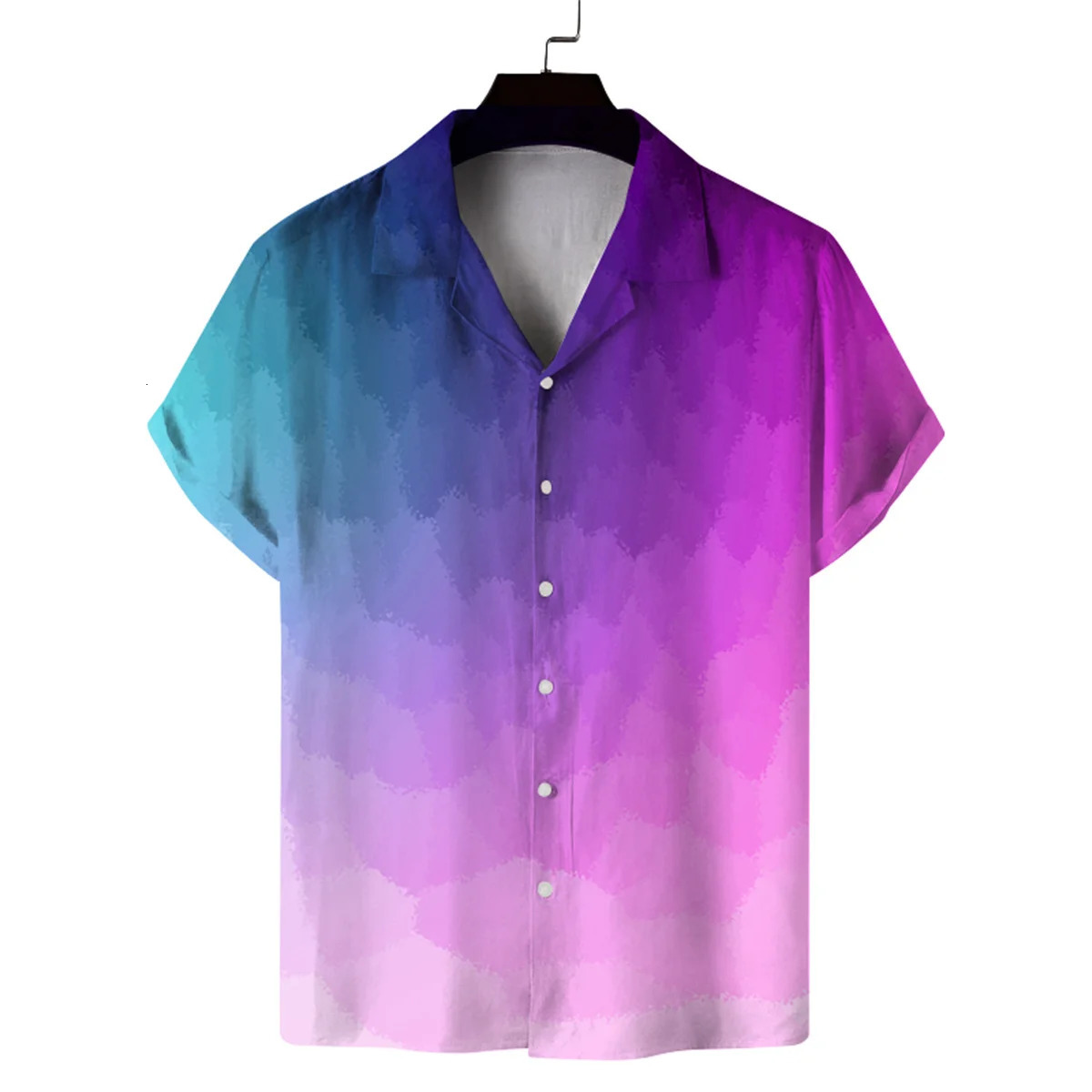 Mens Cuba collar fashion Hawaiian shirt mens short sleeve personalized casual printed 250808