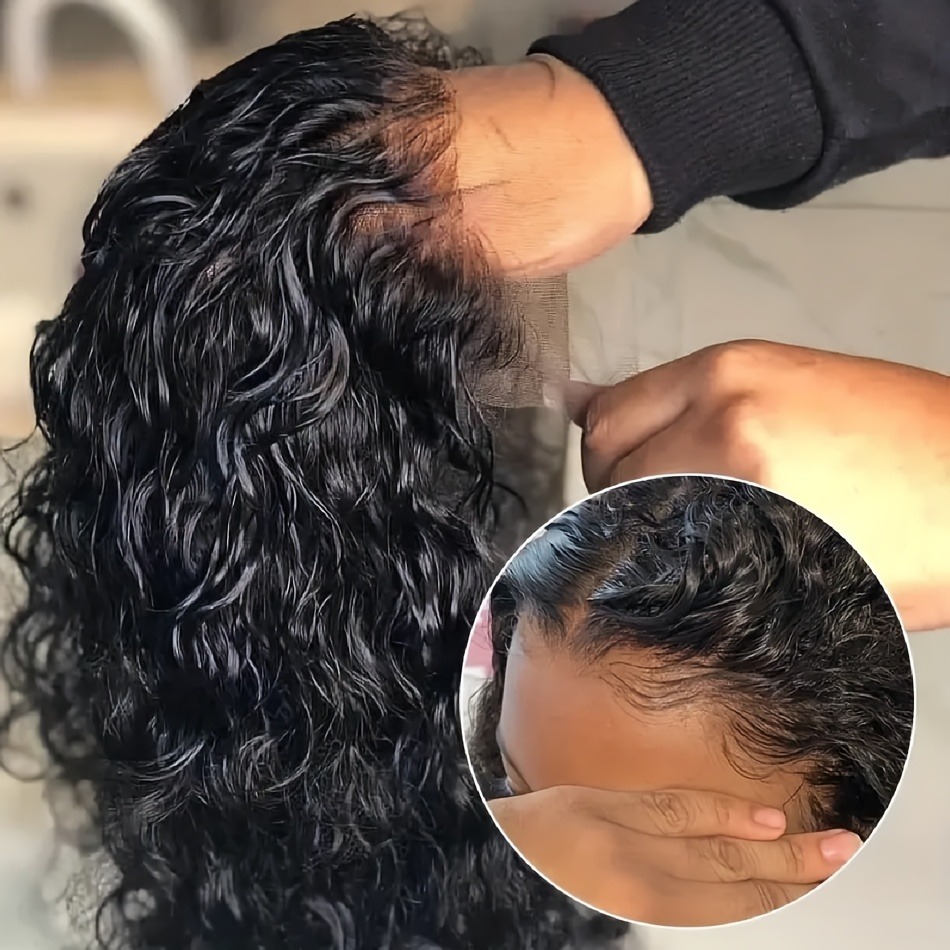 Curly Bob Wig Human Hair Wear Aad Go Glueless Wig 13x4 Kinky Curly Lace Front Wigs Pre Plucked for Black Women 180% Density HD Short Lace Wig for Wemo