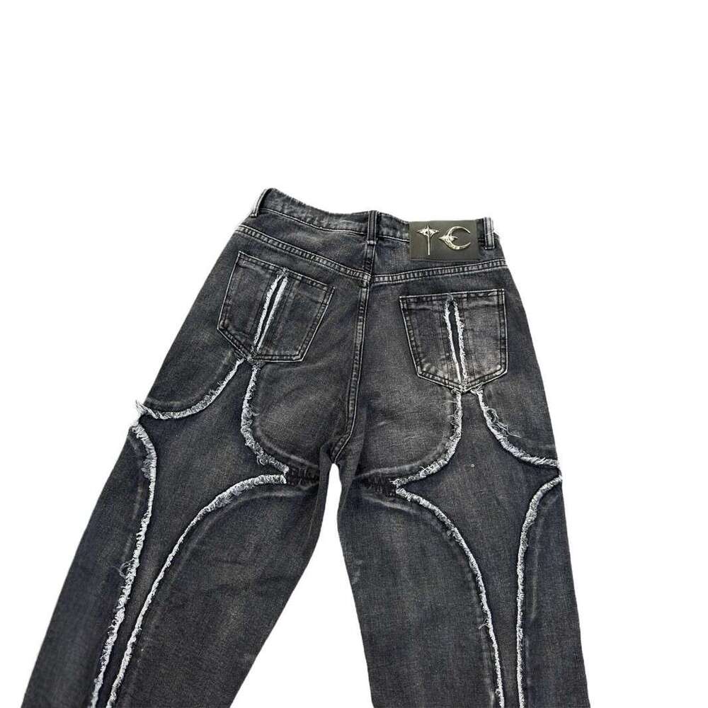 2025 New Star Embroidery Washed Y2K Jeans Unisex High Street Fashion Streetwear Long Pants