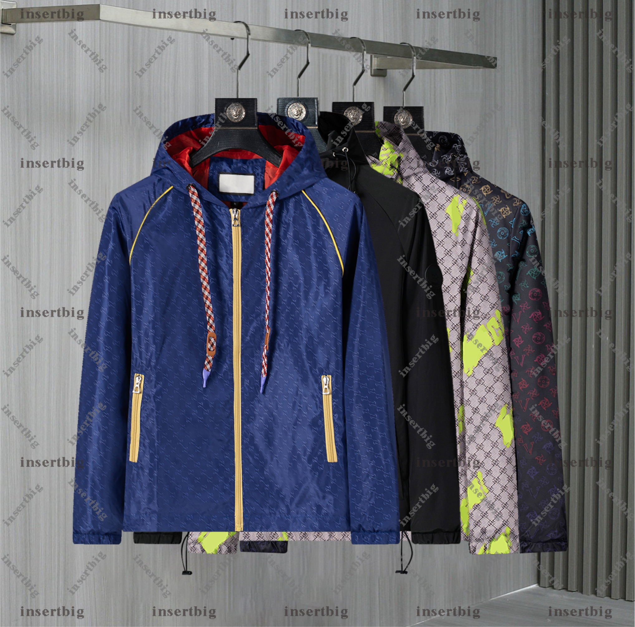 New autumn and winter mens jacket designer womens jacket hooded zipper jacket sportswear hooded top Asian size 3xl