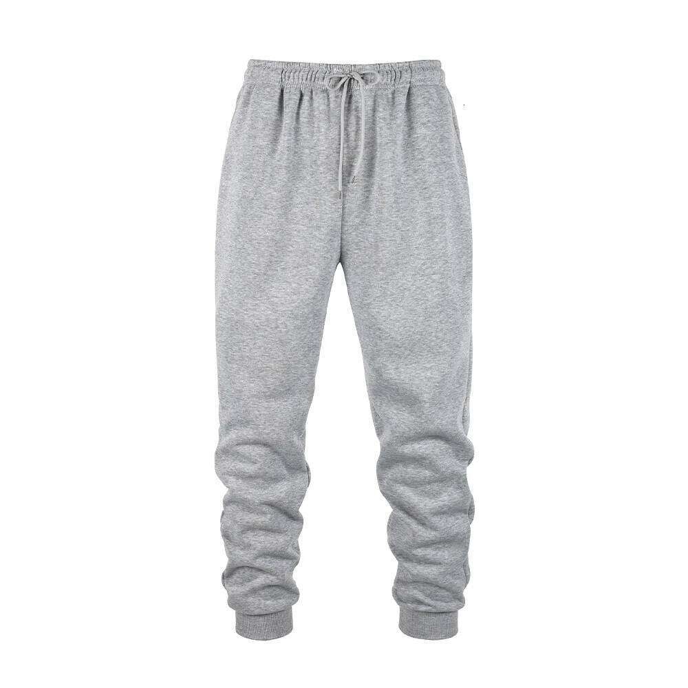 Mens Jogging Autumn Winter Sweatpants Men Sports Gym Trousers Fashion Solid Color Casual Workout Long Pants