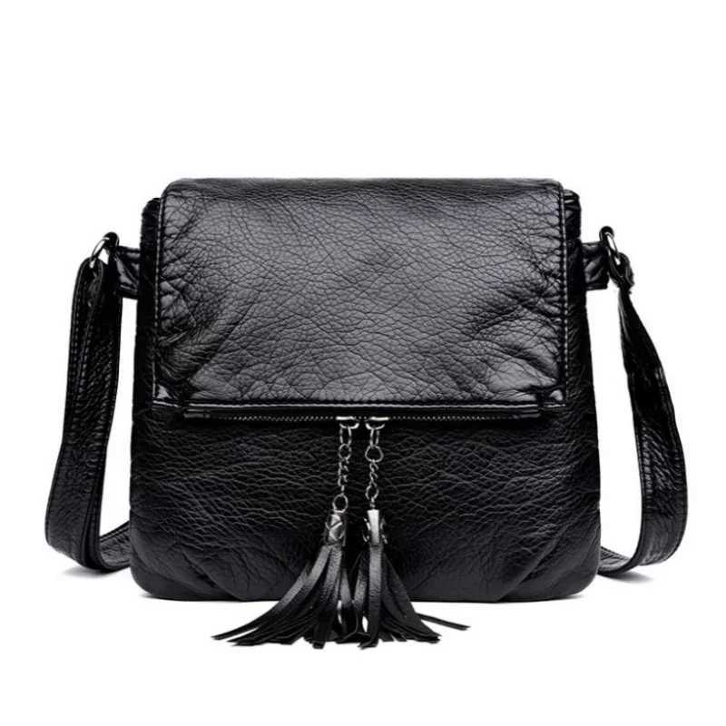 2024 New Designer Shoulder Bag Soft Leather Handbag Women Messenger Bags Crossbody Fashion Women Bag Female Flap Bolsa Y250819