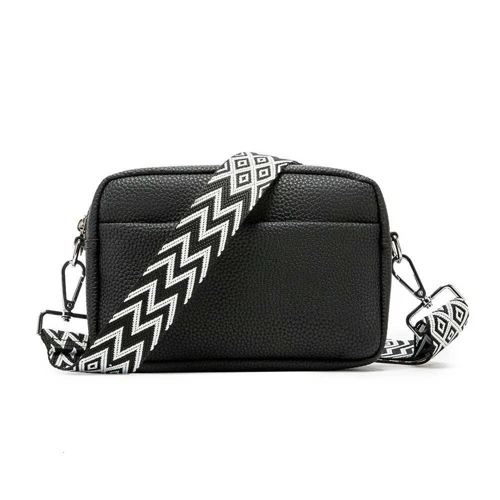 Crossbody Bags for Women Stylish Wide Strap Shoulder Bag PU Leather Daily Use Purses and Handbags with Zipper Y250819