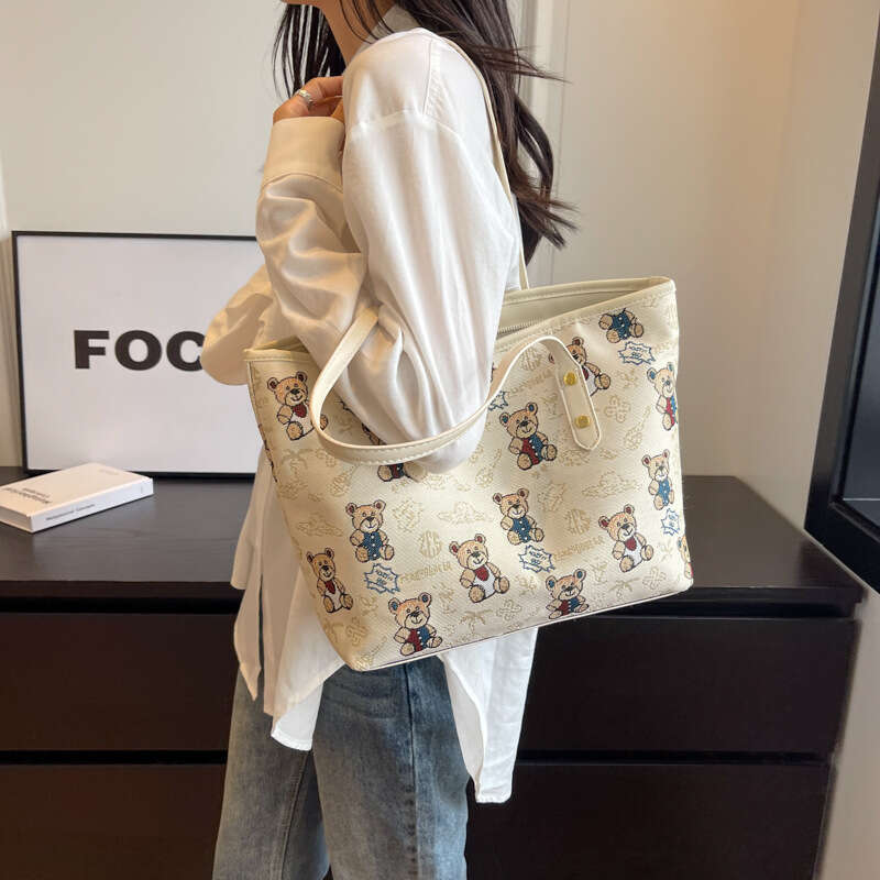 Commuter Fashion Large Capacity Designer Bags for Women 2025 New Casual Stylish Versatile Shoulder Handheld Tote Bucket Bag