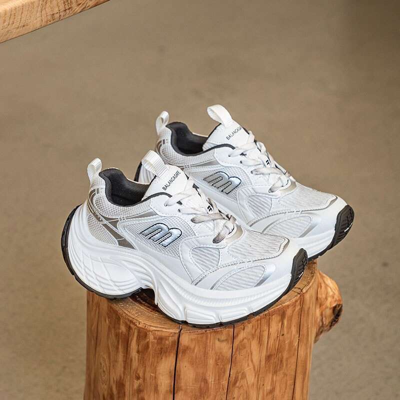 Platform Dad Sneakers for Women 2024 Summer New 10XL Height Increasing Zhao Lusi Same Style Casual Mesh Sports Shoes