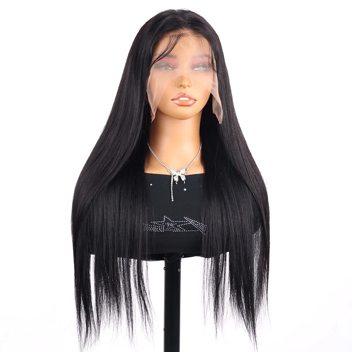13x4 Straight Human Hair Wigs HD Lace Front Wig Brazilian Pre-Cut Wear And Go Preplucked Hairline Lace Frontal Human Hair Wig