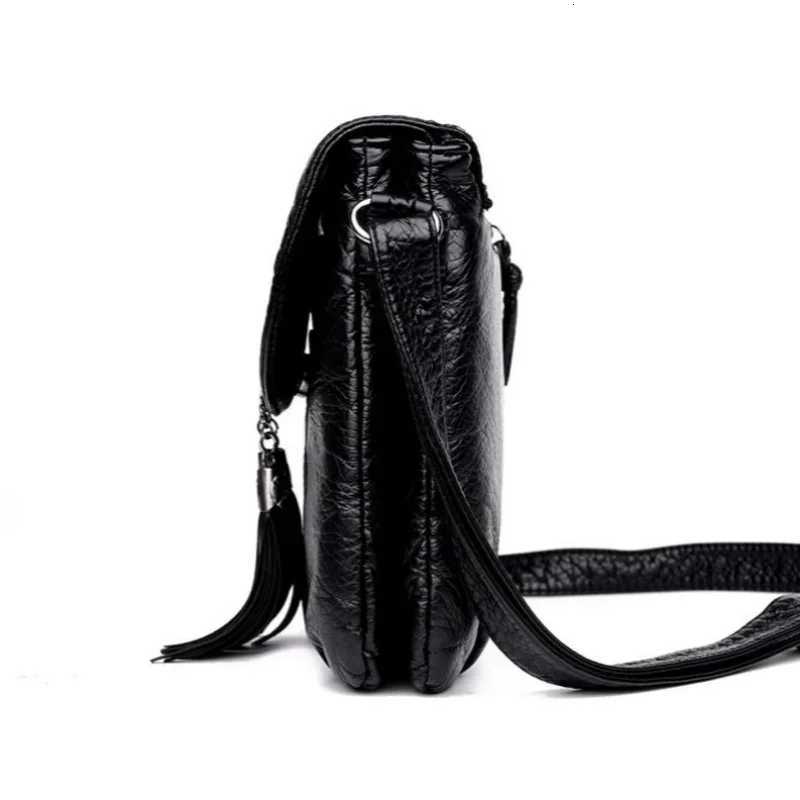 2024 New Designer Shoulder Bag Soft Leather Handbag Women Messenger Bags Crossbody Fashion Women Bag Female Flap Bolsa Y250819