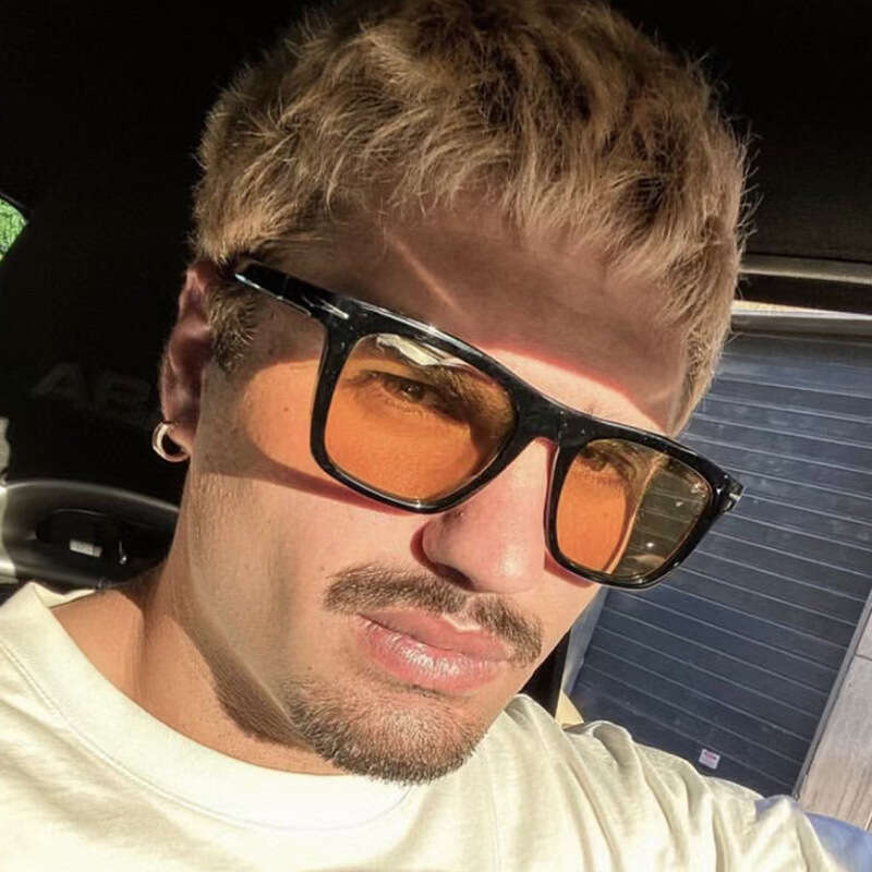 Trendy New Simple Small Square Frame Sunglasses Personality Metal Designer Decoration Fashion Glasses