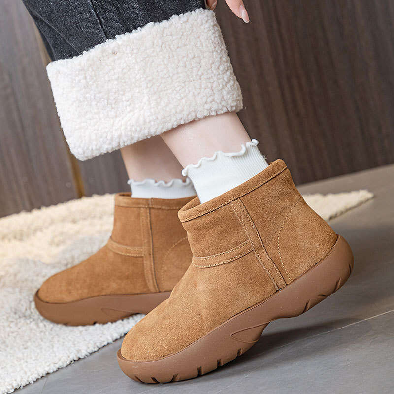 Northeast for 2024 Winter New Style Bread Snow Women Waterproof Zero Degree 40 Thick Sole Short Boots