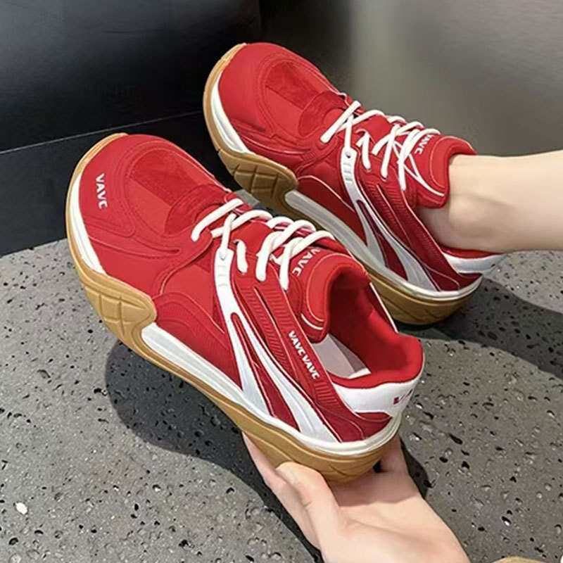 Celebrity Style Casual Thick-Soled De Xun Height-Increasing Breathable Loafers Trendy Versatile Summer Autumn Fashion Forrest Gump Shoes