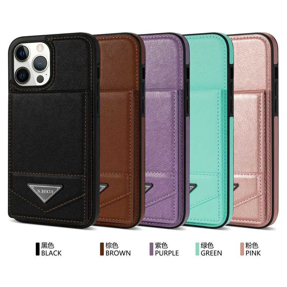 Leather Wallet Case Card Holder Phone Case for IPhone 15 14 13 12 Mini 11 Pro Max XS XR 7 8 Plus SE2020 port Shockproof Cover S27 S250820