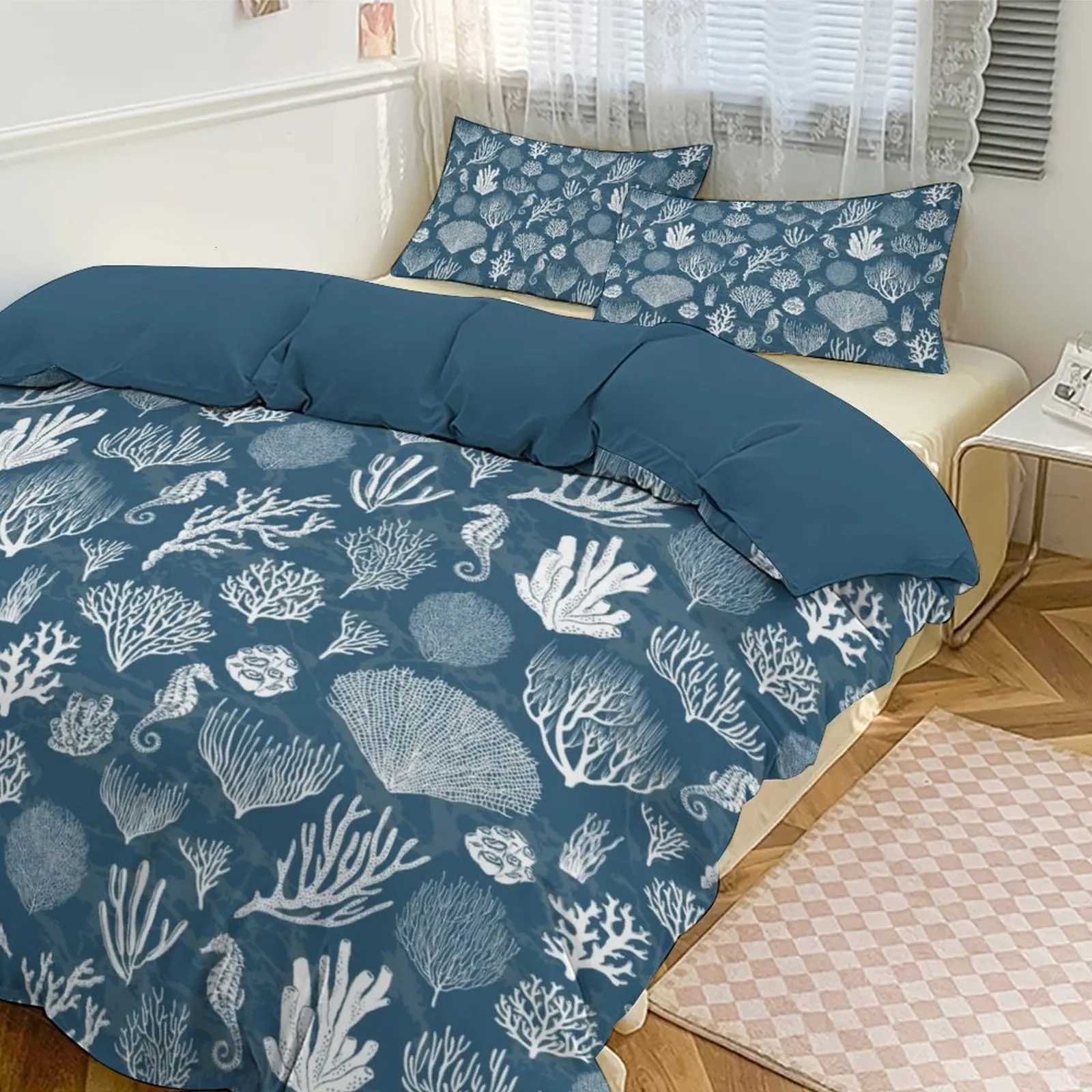 Dreamy Marine - style 3 - Piece Bedding Set Skin - friendly Fabric for a Cozy Sleep Space Y250819