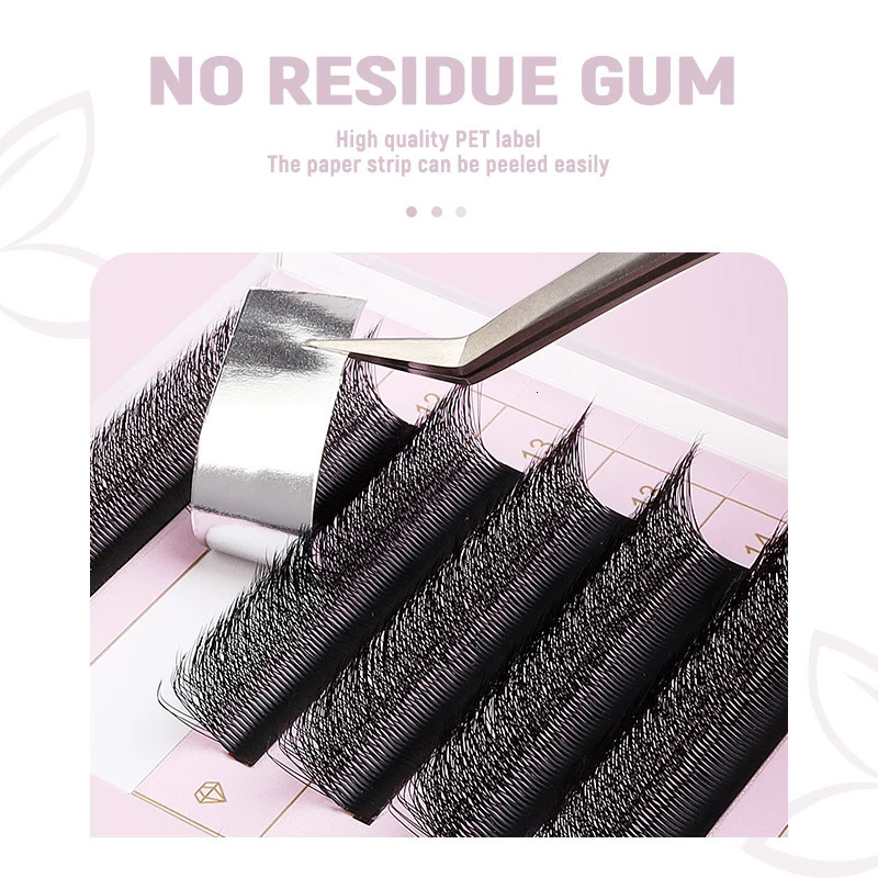 SAKURAHANA Automatic Flowering W Shaped Bloom 6D 7D 8D Premade Fans CDLLU Curl Mink Individual Lash 250811