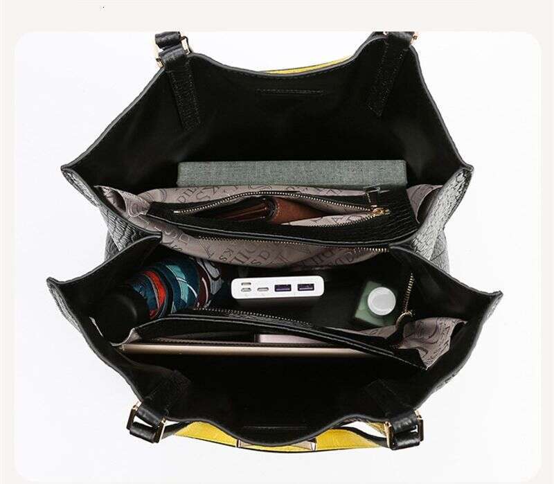 new women's high-end soft leather tote bag female texture versatile large-capacity ladies handbag can be shouldered