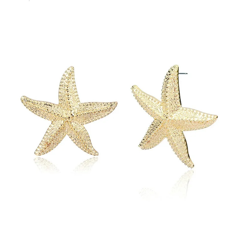 1Pair of Summer Sea Tie Classic Ins Wind Starfish Stud Earrings for Women Cartilage Trqagus Ear Piercing Jewelry Gift 250811