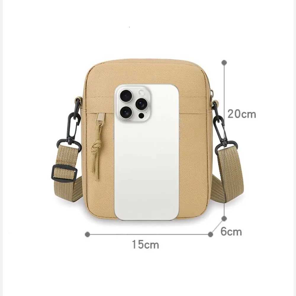 New Oxford Cloth Crossbody Bags Black White Khaki Minimalists Shoulder Bag Long Shoulder Strap Travel Storage Men Women Y250819