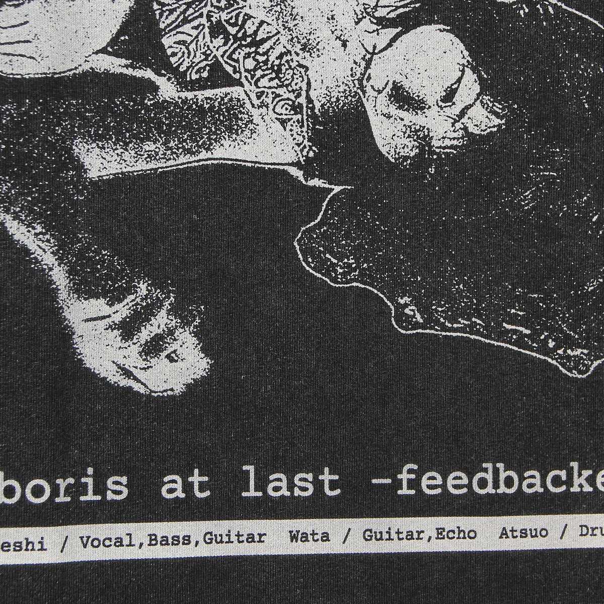 Boris T-Shirt At Last Feedbacker Psychedelic Rock Noise Merzbow Sunn O Earth Jesu Mens Short SLeeves Clothing Shirt Y250819