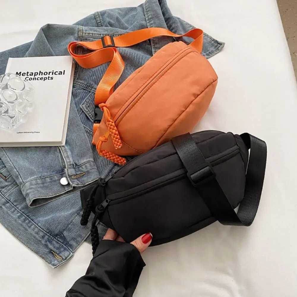 nylon Canvas Crossbody Bag Portable Zipper Korean Style Canvas Chest Bag Message Bag Shoulder Bag Waist Bag Sports Y250819