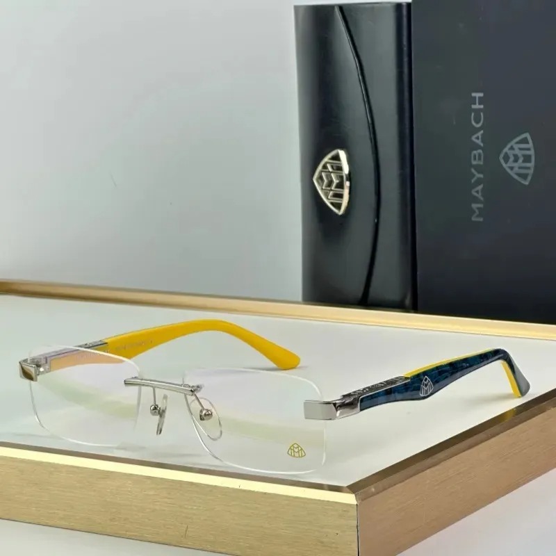 Maybach Eyewear THE ARTIST III TOP Quality Designer Sunglasses Fashion Optical Glasses Multicolour Rimless Classic Sunglasses For Men Women With Box Size 56-18-140