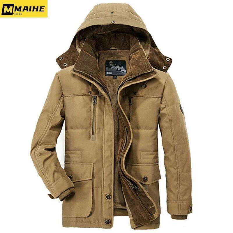 New Minus 40 Degrees Winter Jacket Men Thicken Warm Cotton-Padded Jackets Men's Hooded Windbreaker Parka Plus Size 5XL 6XL Coats