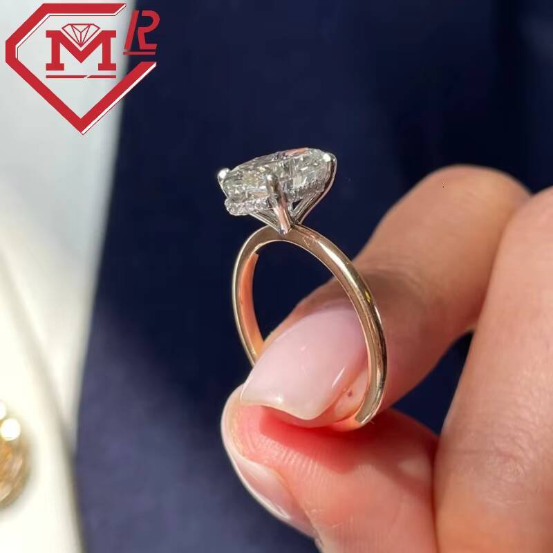 Solid 14k Yellow Gold Engagement Ring IGI Certificate E VS1 3.30ct Oval Cut Lab Diamond Ring