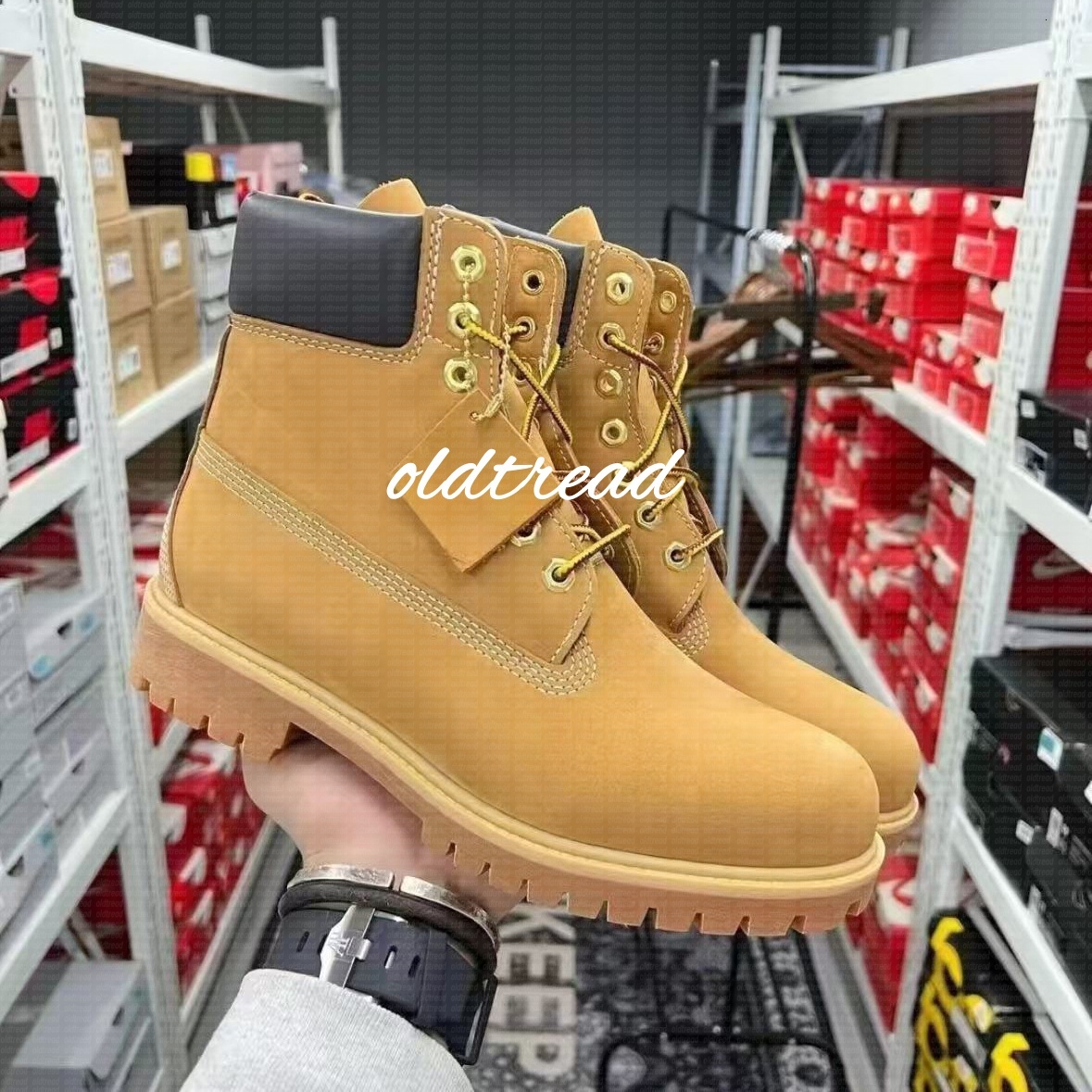 Designer Boots Mens Outdoor Waterproof Boot Womens Classic Martin Shoes Cowboy boots Rhubarb Blue Black Camouflage Military Pink Hiking Booties