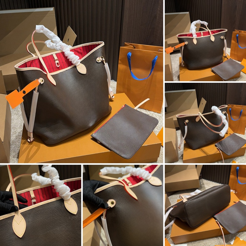 Women Tote Designer Shoulder Bag Leather Large Capacity Shopping Bag Handbag With Coin Purse