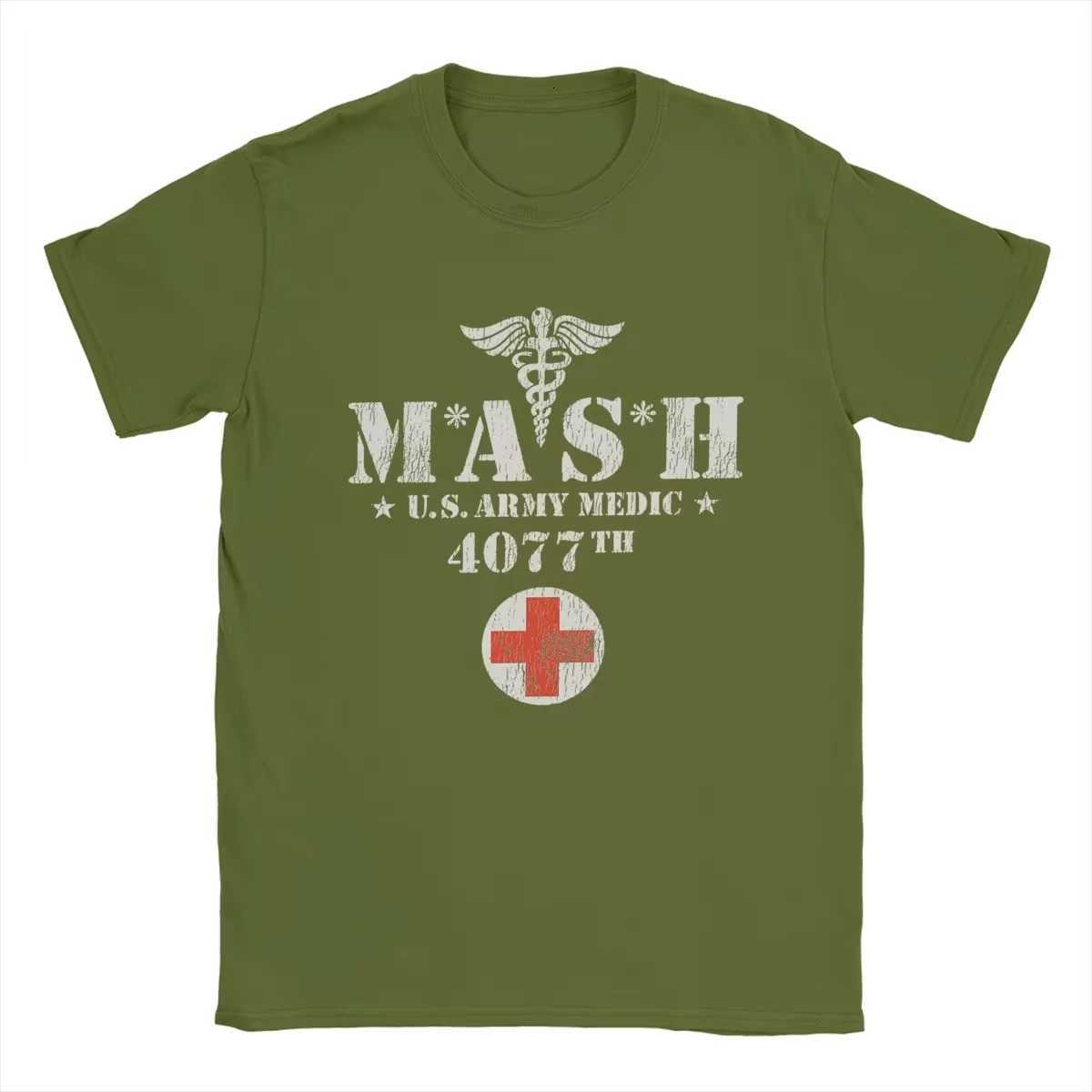 Mash 4077 Summer Oversized Round Neck Harajuku Retro Fashion Mens Short Sleeve Tees Casual Funny Cotton Men Tops Y250819