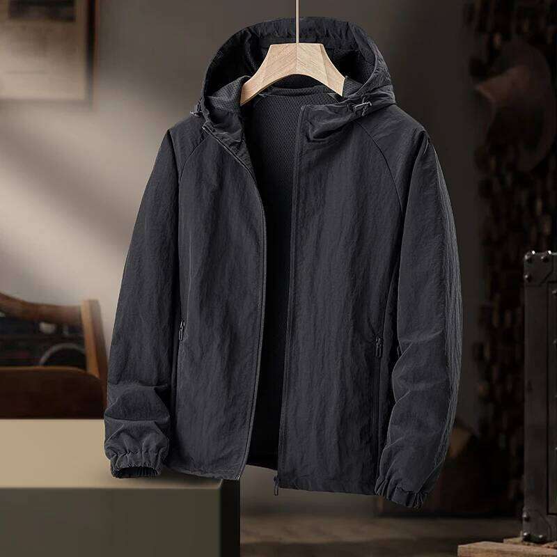 Loose Uv Jacket Spring Summer Camping Fashion Men's Sunscreen Clothing Outdoor Mens Ice Silk Fishing Thin Section Skin Coat
