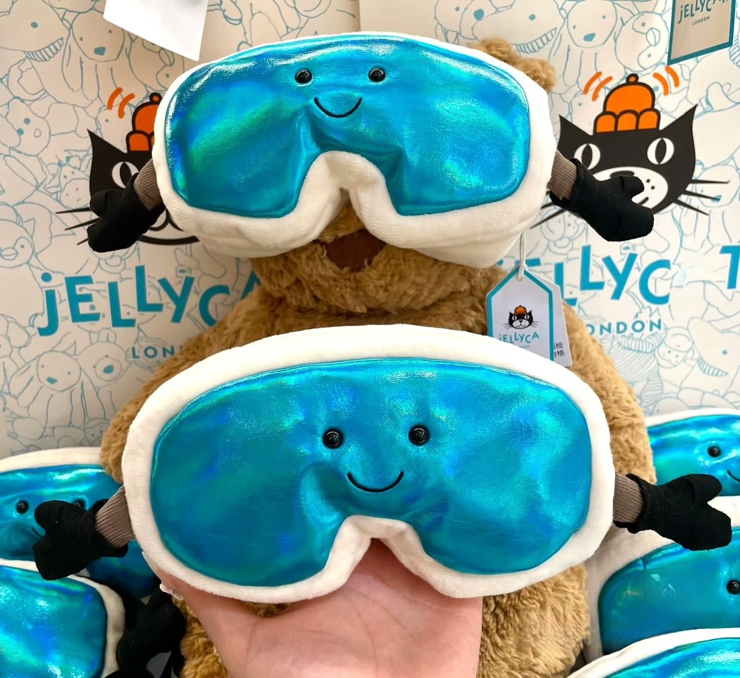 Dolls Jelly cat Amuseables Sports Ski Goggles Plush Children's plush toys ski Stuffed Toy skiing goggles body pillow Soothing the Doll Gifts