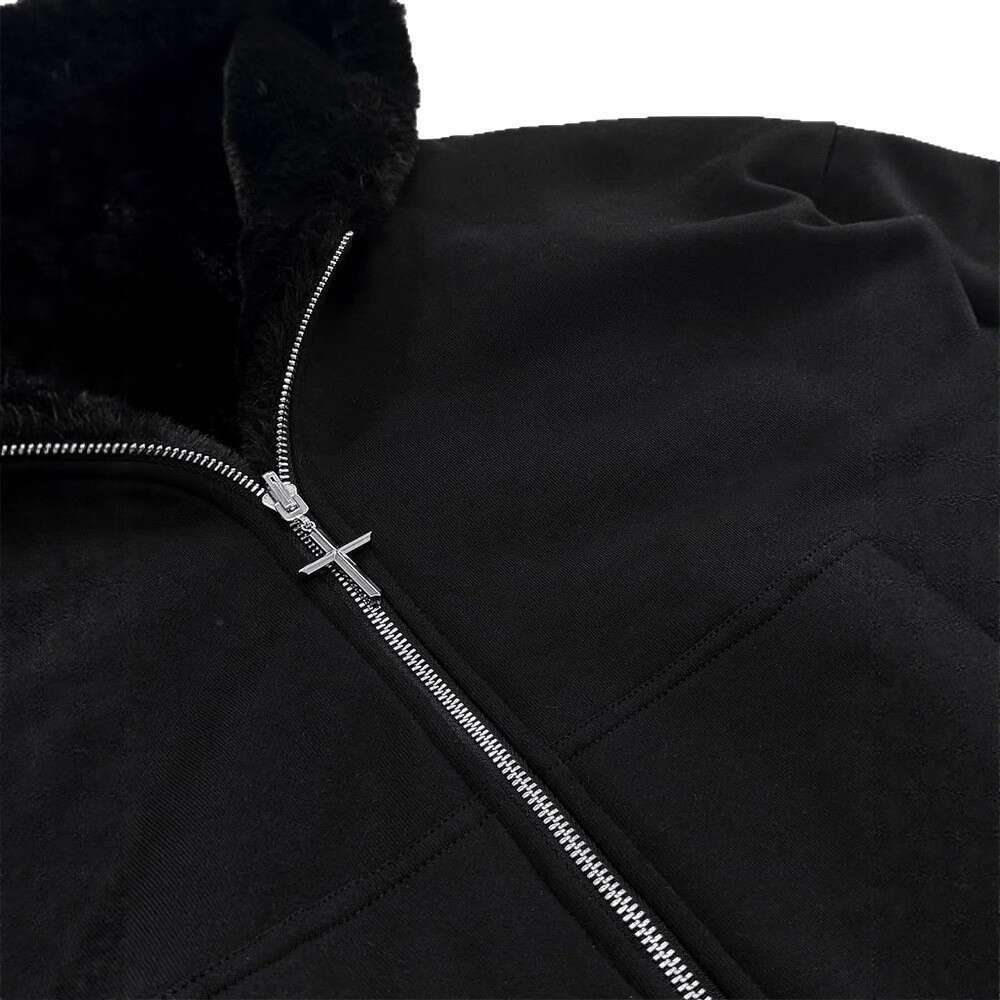 2025 New Y2K Hooded Sweatshirt Reversible Unisex Leopard Print Zipper Hoodie Sports Shirt