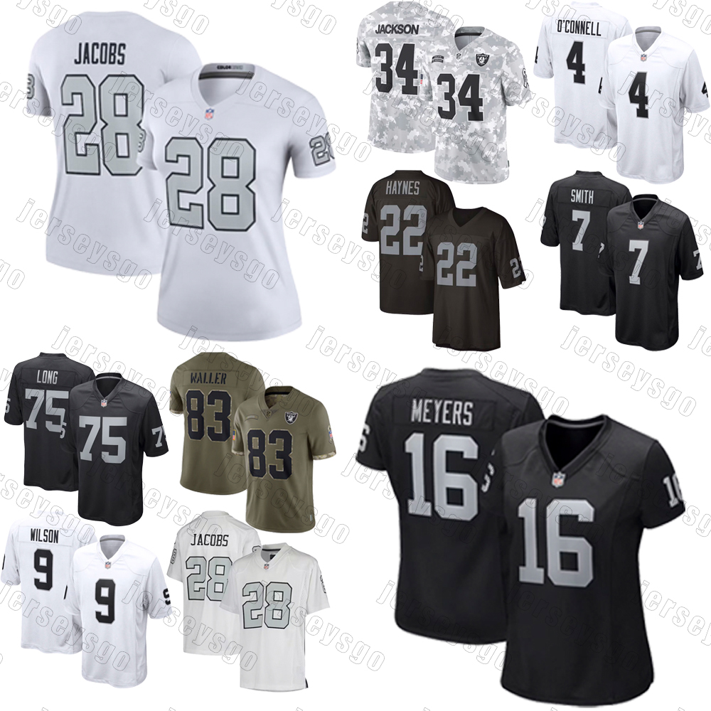 Ashton Jeanty Football Jersey Raiderss Maxx Crosy Brock Bowers Gay Minshew II Aidan O'Connell Charles Woodson Robert Spillane Hunter Renfrow Bo Jackson Mayer Jersey