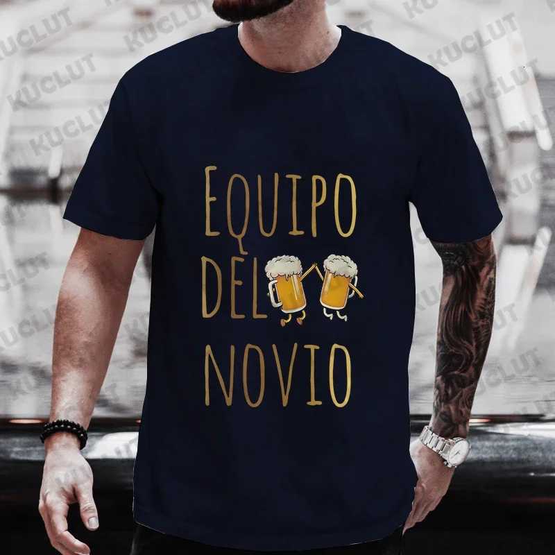 Spanish Boyfriend Evg Team Groom Man T Shirt Single Farewell Short Sleeve Tees Bachelor Party Tshirt Wedding Beer Graphic Tops Y250819