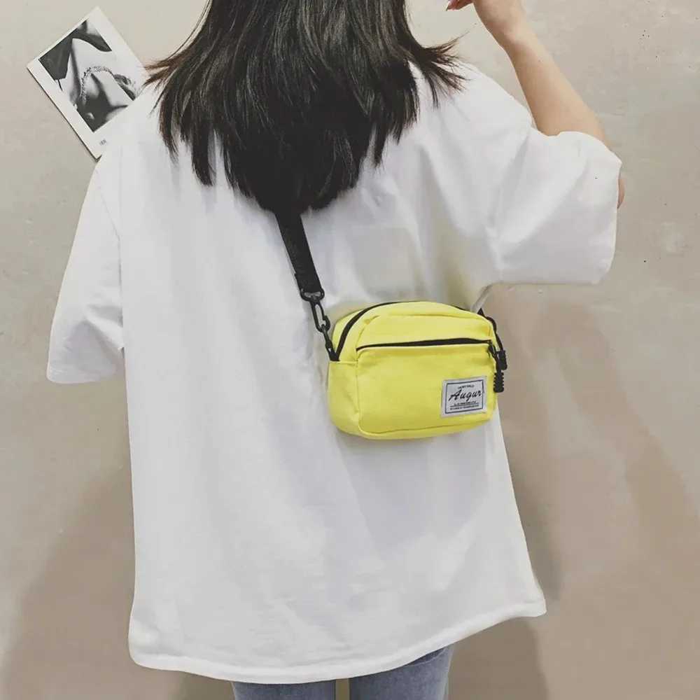 Fashion Women Canvas Patchwork Crossbody Shoulder Messenger Bag Casual Ladies Mini Handbags Purse Phone Bags Wallet Womens Bag Y250819