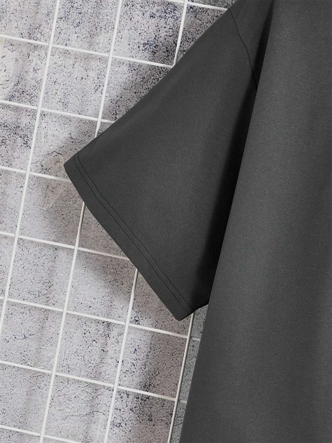 Mens 100% pure cotton summer loose size simple letter printed casual and comfortable round neck short sleeved T-shirt top Y250819