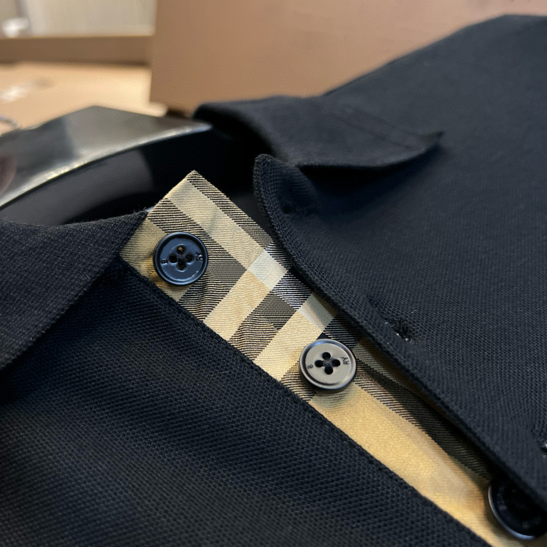 High quality designer men's T-shirt polo shirt men's polo shirt button decoration fashion versatile cotton top short sleeved shirt