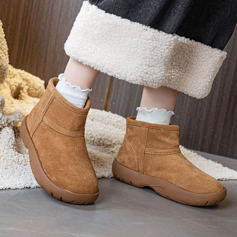 Northeast for 2024 Winter New Style Bread Snow Women Waterproof Zero Degree 40 Thick Sole Short Boots