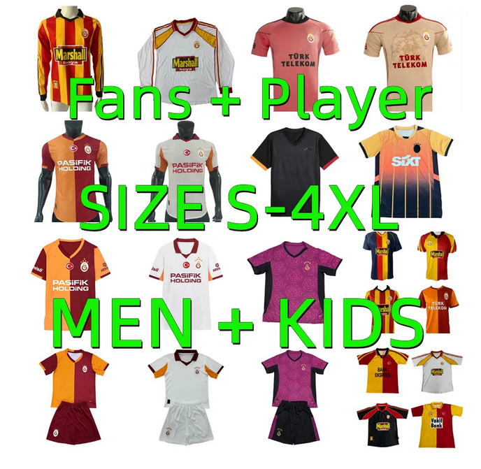 2025 2026 Galatasaray ICARDI Soccer Jerseys 1998 1999 2000 10 11 13 14 Retro ZANIOLI MERTENS HAGI MORATA OSIMHEN BAKAMBU 25 26 Men kids football shirt maillots de foot
