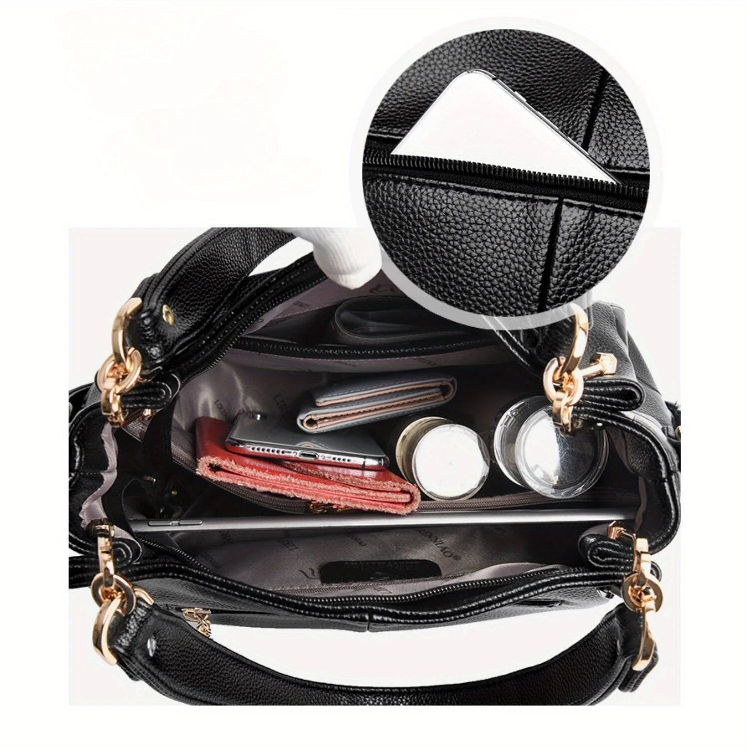 Autumn New Women s Crossbody Bag New Women s Handbag Retro Single Shoulder Crossbody Bag Large Capacity Commuting Bag Travel Autumn New Designer Bag